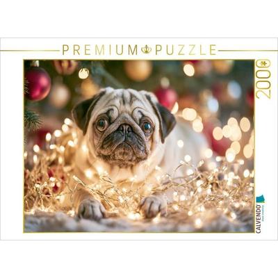 CALVENDO Puzzle Weihnachten ist Liebe auf vier Pfoten | 2000 Teile Lege-Größe 90x67cm Foto-Puzzle für glückliche Stunden, von , Calvendo Puzzle
