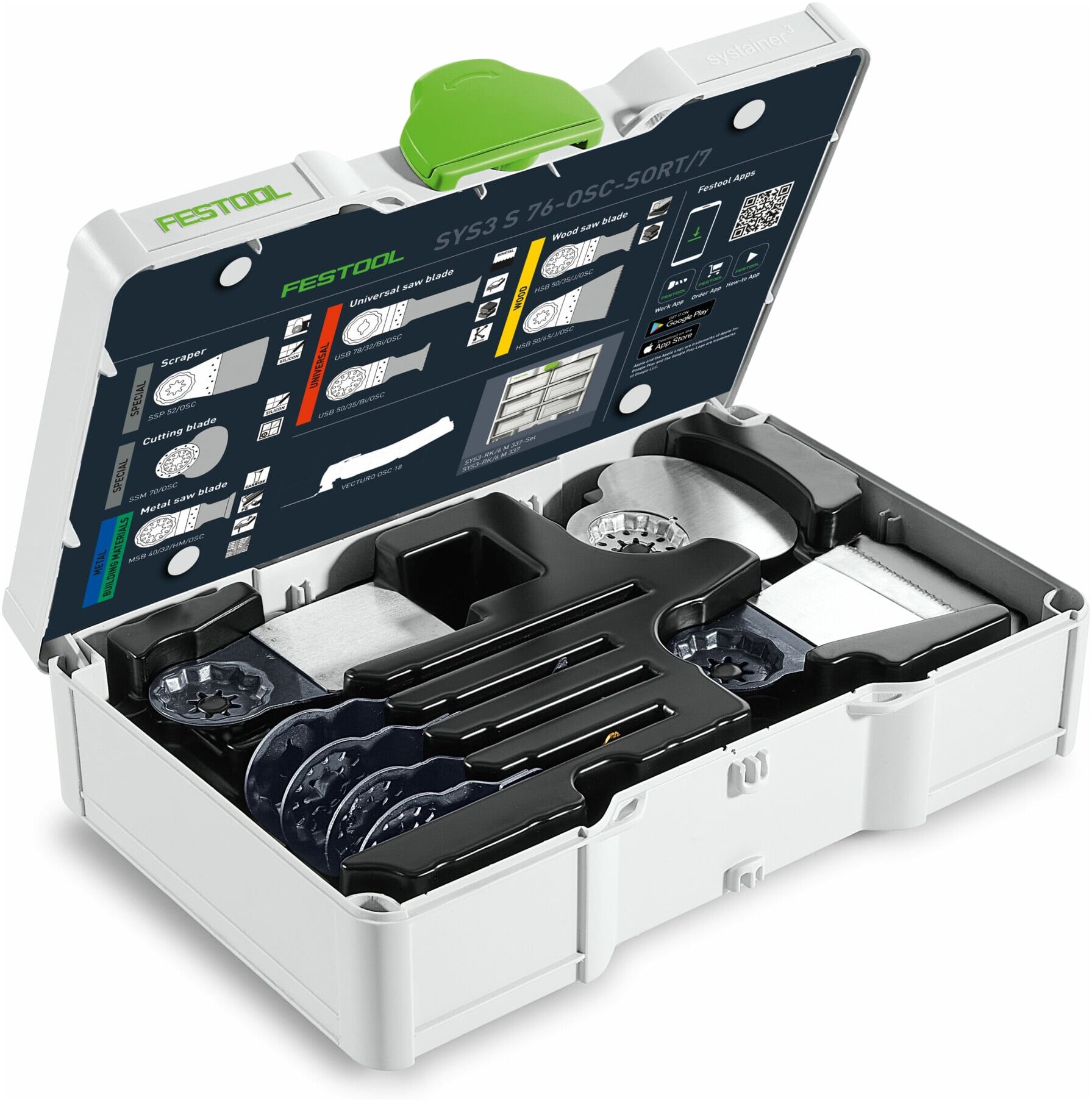 Festool Sägeblatt-Set Oszillieren SYS3 S 76-OSC-SORT/7 (578116)