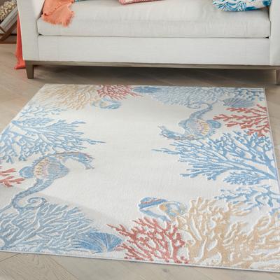 Nourison Pompeii Modern & Contemporary Seashore Inspired Area Rug