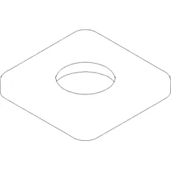 Dornbracht Rosette Schlauch-Brause - 092771007-06 platin matt