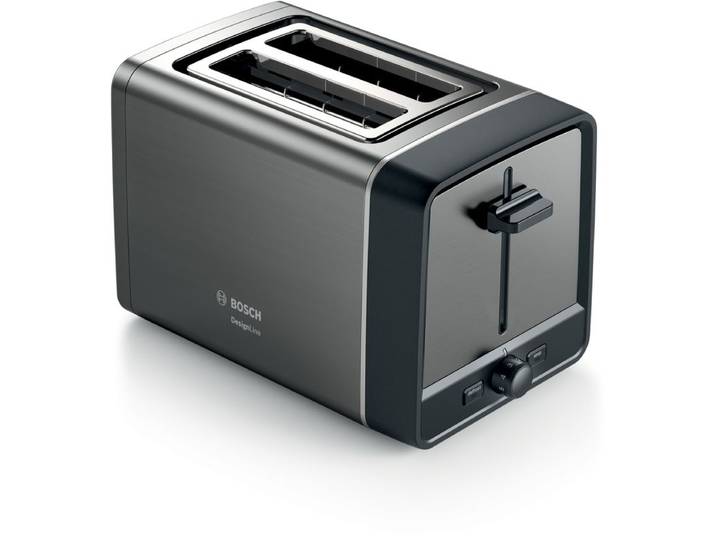 Bosch Kompakt Toaster, DesignLine, Grau, TAT5P425DE