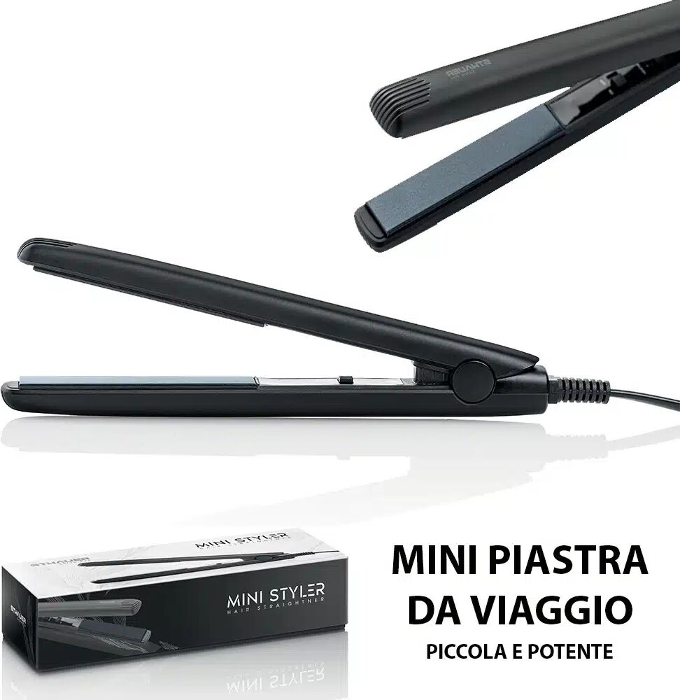 Xanitalia Piastra portatile Mini Styler per capelli mini da viaggio, piccola e potente Sthauer