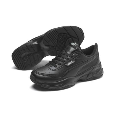 Sneaker PUMA "Cilia Mode Sneakers Damen", Damen, Gr. 40.5, bunt (schwarz silber gray), Obermaterial: Textil, Synthetik. Futter: Textil. Innensohle: Textil. Laufsohle: Gummi, Synthetik, Schuhe Sneaker