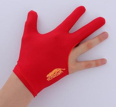 Multisell Products Hub Elastic Snooker Gloves, Non Slip Spandex Billiards Gloves, Breathable Three Finger Open Gloves For Men And Women red right Hand