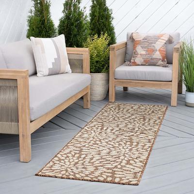 Alise Rugs Exo Coastal Floral Indoor/Outdoor Area Rug