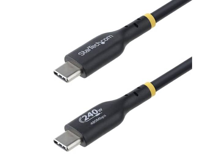 StarTech 3m USB-C naar USB-C Laadkabel, 240W (5A) PD EPR, Zwart (USB2EPR3M)