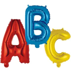Folienballon Buchstaben ABC Einschulung Schulanfang
