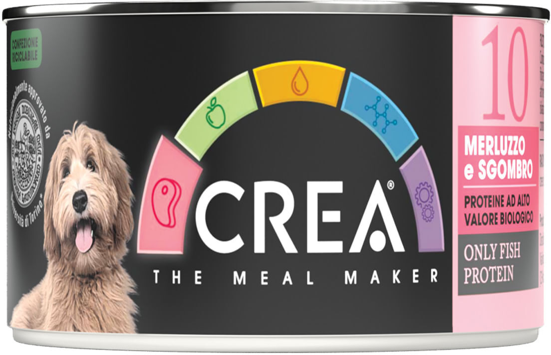 Crea Dog Lattina Merluzzo e Sgombro 150G