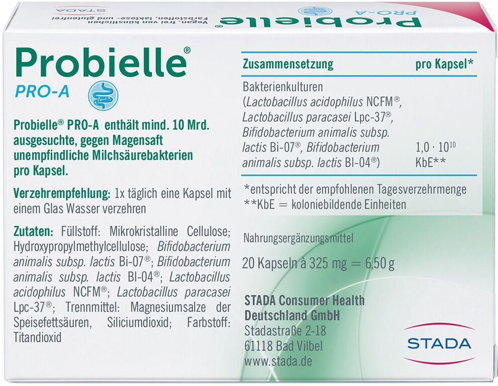 Probielle Pro-A Kapseln 20 St