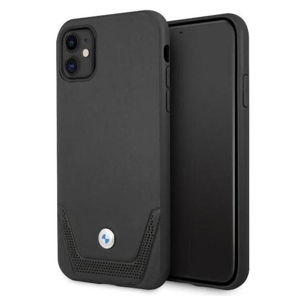 BMW Hard Cover Leather Perforated Lower Stripes (Apple iPhone 11, Apple iPhone XR) (BMHCN61RSWPK)