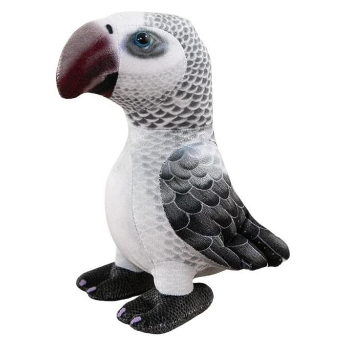 Lean Toys Leantoys Plüsch-Maskottchen Graupapagei 20cm (20 cm) (LEA16846-uniw)