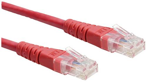 Roline 21.15.1521 RJ45 Patchkabel CAT 6 U/UTP 0.50m Rot