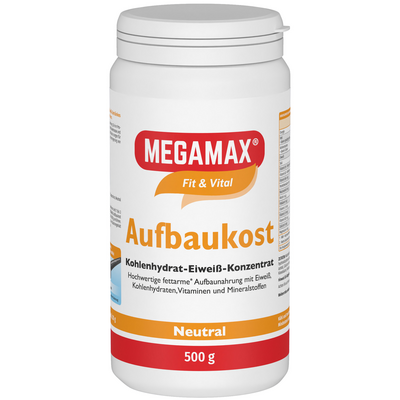 Megamax B.V. MEGAMAX Aufbaukost neutral Pulver 500 g 15560029