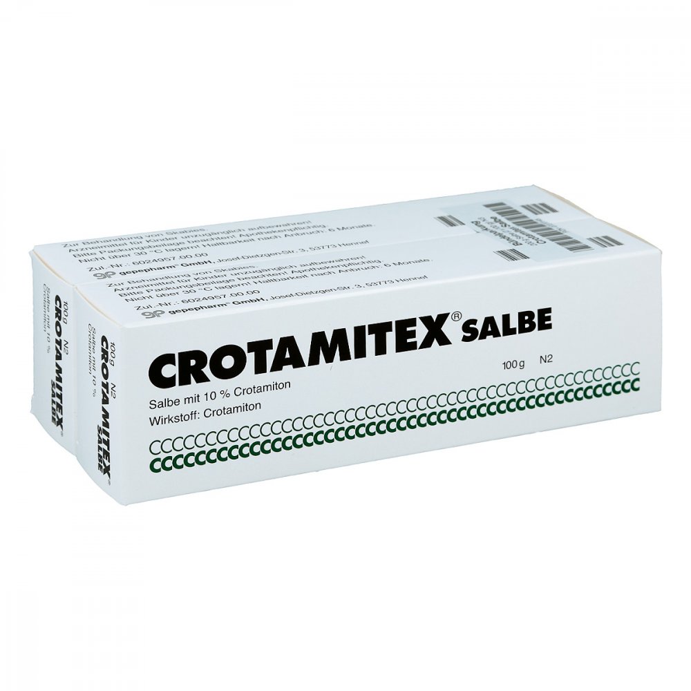 gepepharm GmbH Crotamitex Salbe zur Krätze Behandlung 07270145