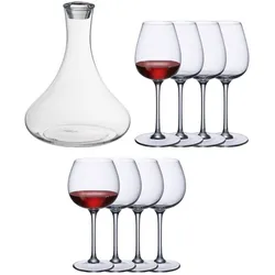 Villeroy & Boch Rotweingläser + Karaffe PURISMO WINE, Weingläser, Transparent