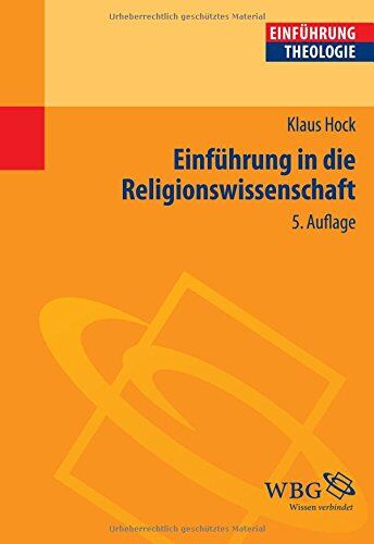 Klaus Hock - Einführung in die Religionswissenschaft - Preis vom 09.10.2026 07:28:09 h