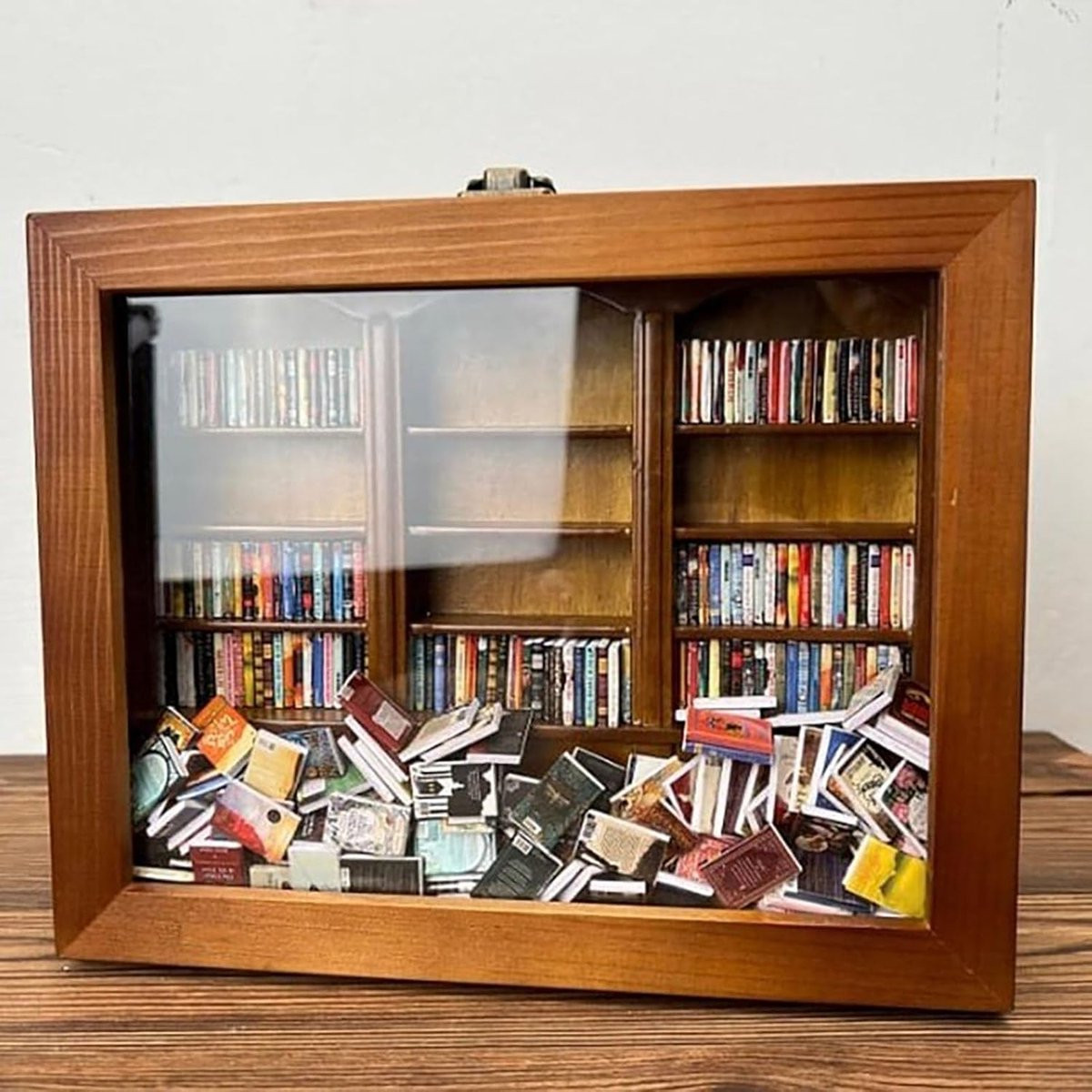Miniatuur Houten Boekenkast Decoratie voor Volwassenen