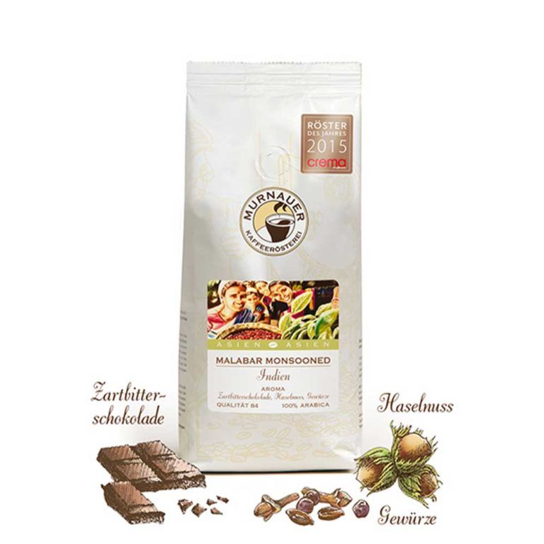 Murnauer Kaffeerösterei MALABAR MONSOONED 4260258371116