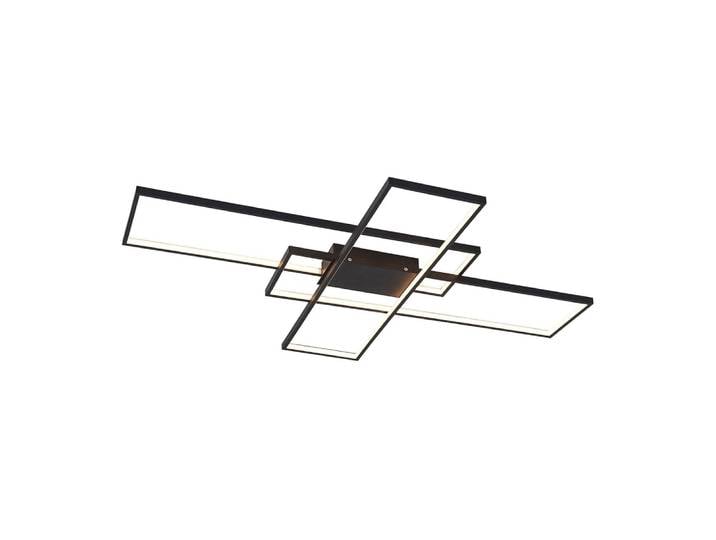 Plafonnier led en métal noir