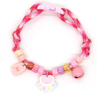 Inspire Picks Colorful Braided Pet Collar With Bell Adjustable Necklace For Cats And Small Dogs a
