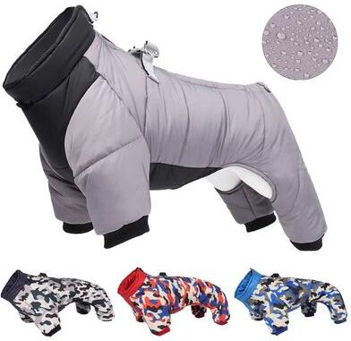 Uplifted Goods Outdoor Storm Dog Jacket With Reflective Design orange m