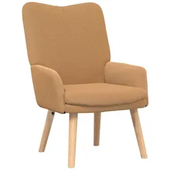 vidaXL Sessel Beige 63 x 67 x 94 cm Polyester und Sperrholz