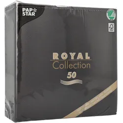 PAPSTAR Servietten 40,0 x 40,0 cm 3-lagig schwarz