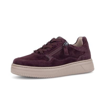 Sneaker GABOR "Sneaker low", Damen, Gr. 42, rot, Schuhe Sneaker