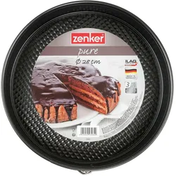 Zenker Pure mit Flachboden 28 cm, Backform, Schwarz