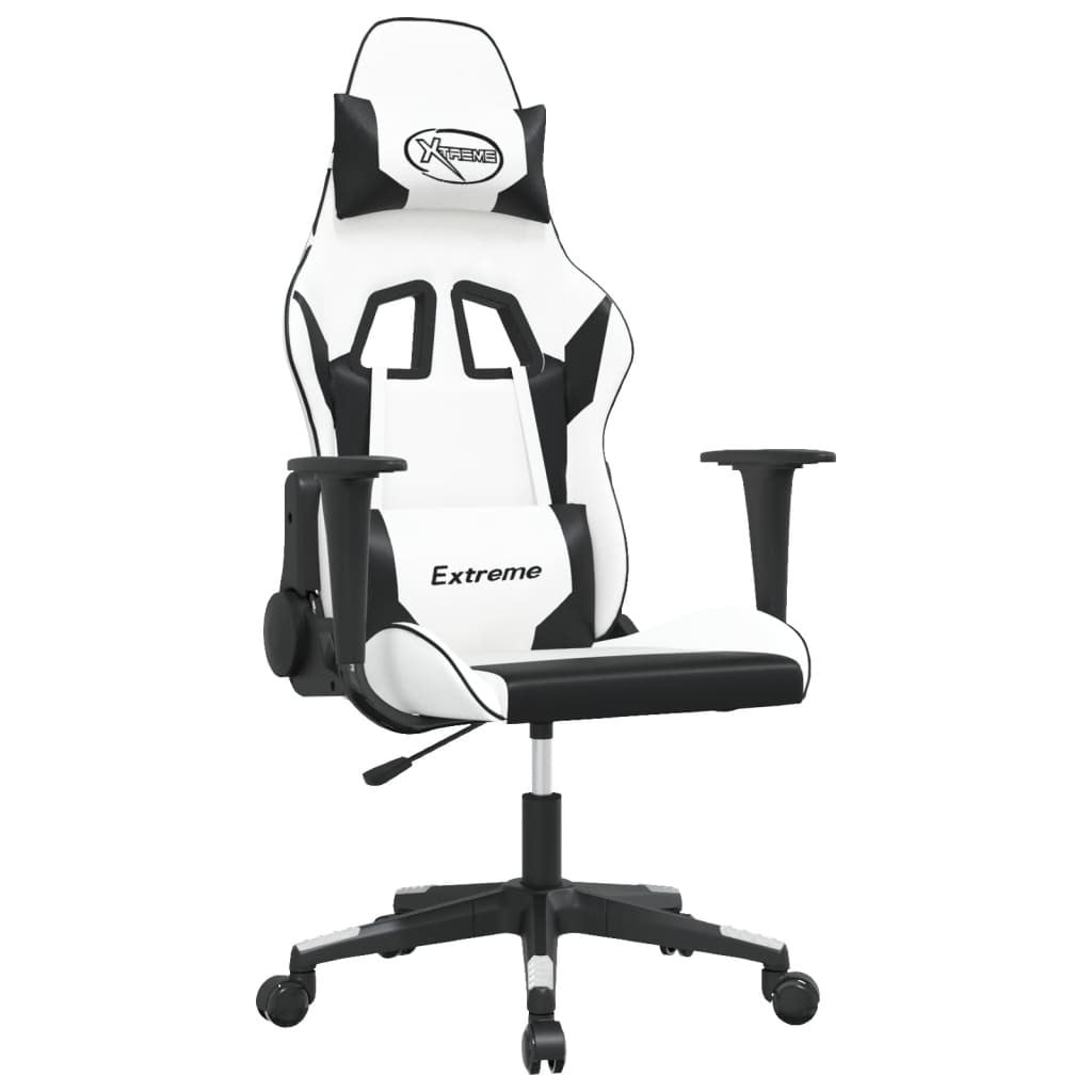 Syfax Gamestoel wit en zwart