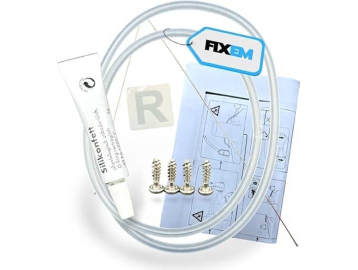 Fixem - Geschikt voor Bosch, Siemens Reparatieset - Afdichting Pomphuis Zeefhuis - 12005744 12026667 - Compleet Met Vet