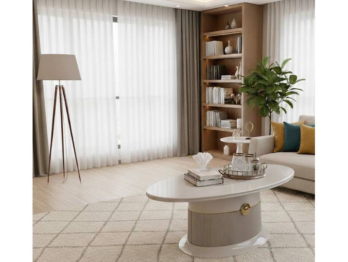 JVmoebel Couchtisch Couchtisch im modernen Stil mit goldenen Akzenten für Ihr Wohnzimmer