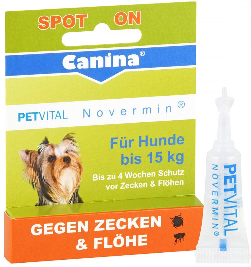 Petvital Novermin flüssig für Hunde bis 15 kg 2ml
