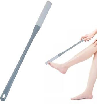 Inspire Select Long Handle Toe Cleaning Brush Silicone Foot Scrubber For Shower, Between Toes Cleaner For Seniors And Elderly d