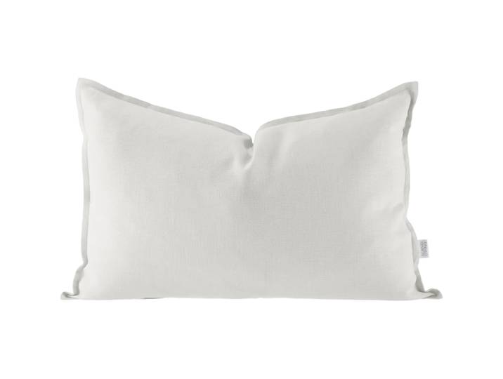 Scandi Living Taie d oreiller en lin Calm 40x60 cm White'