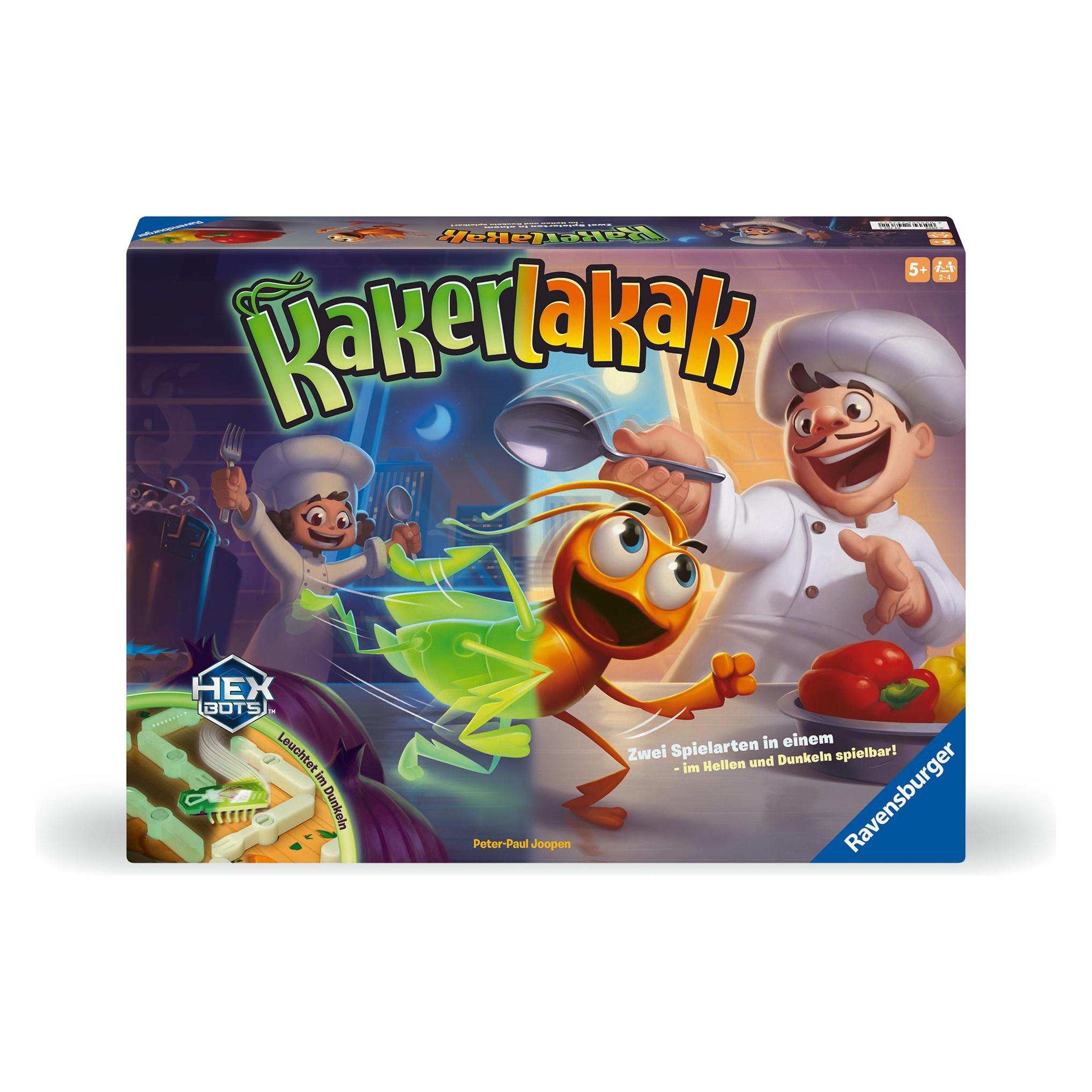 Ravensburger 24762 Kakerlakak Glow in the Dark - Aktionsspiel mit elektronischer Kakerlake für Gross (Deutsch, 2 - 4 Spieler) (RAV24762)