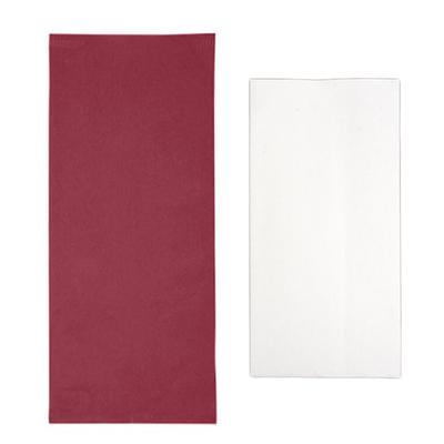 MONOUSO - Bestecktaschen mit Servietten Bordeaux 11x25cm (800 Stück)