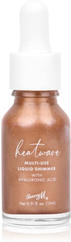 Barry M Heatwave liquid highlighter with pipette stopper shade Fiery 15 ml