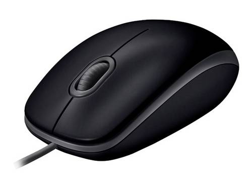 Logitech B110 Maus USB Optisch Schwarz 3 Tasten 1000 dpi