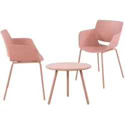 CLP Sitzgruppe Minota pink/2 Stühle