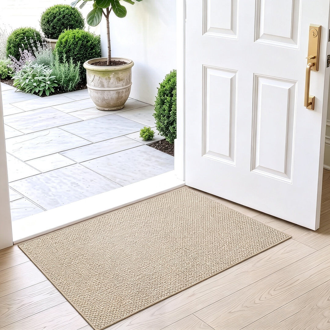 Rebrilliant Indoor Doormat Beige 60cm W X 90cm L
