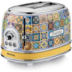 Ariete 155 Toaster Positano, Toaster, Blau, Mehrfarbig, Gelb