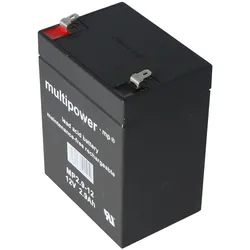 Multipower MP2.9-12 Blei Akku, 4,8mm Faston Steckkontakten