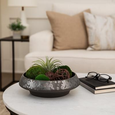Sagebrook Home "Modern Decorative Round Bowl - 15"", Black - 15.25"""