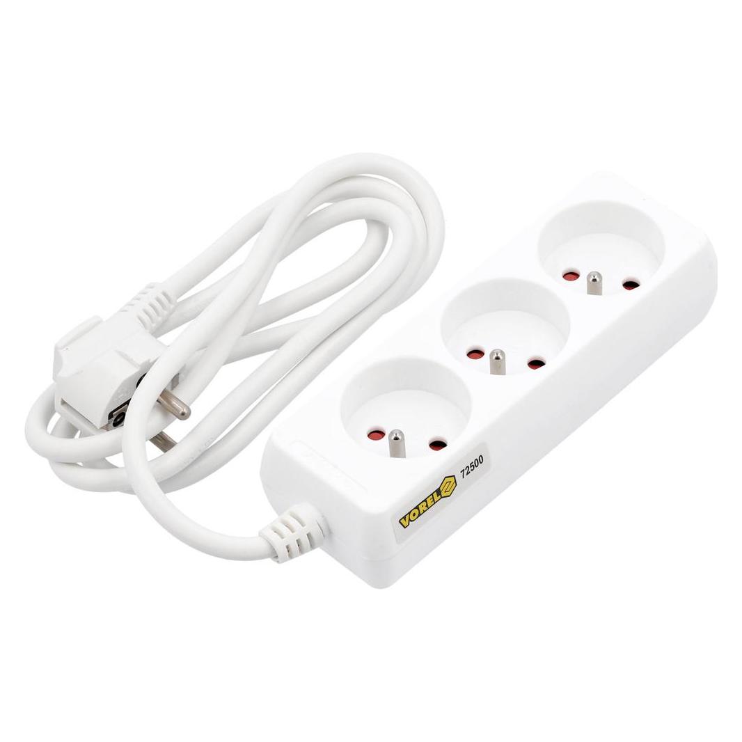 Toya Elektrisches Verlängerungskabel mit Erdung, 3 Steckdosen, 1,5 m, 72500 (3x, 1.50 m) (72500)