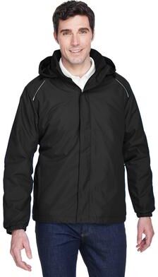 CORE365 88189 Men's Brisk Insulated Jacket in Black size 2XL