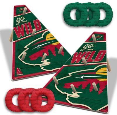Skip's Garage Minnesota Wild NHL Ring Bag Toss Game