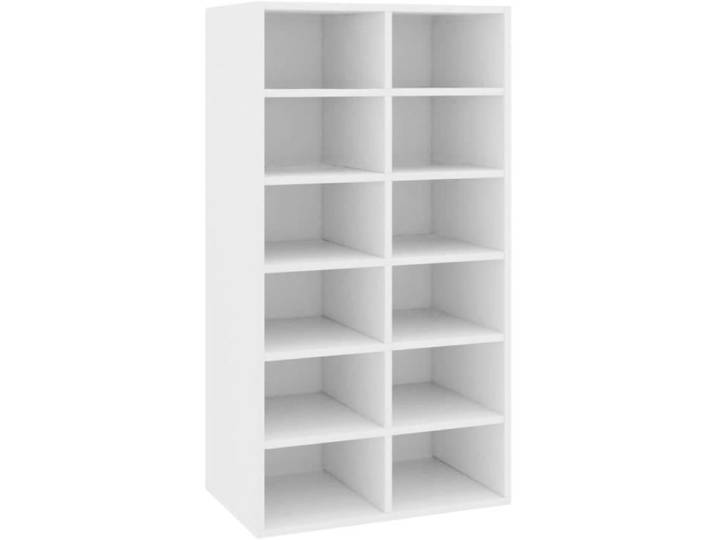 Etagères à Chaussures Armoire à Chaussures Meuble de Rangement Meuble à Chaussures Range-Chaussures Blanc 54x34x100 5 cm Bois [631]