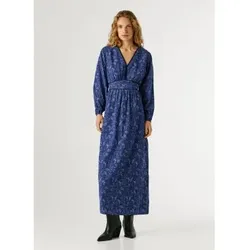 Pepe Jeans für Damen. PL9537802 Barby Kleid blau (M), Lässig, Viskose, Langarm