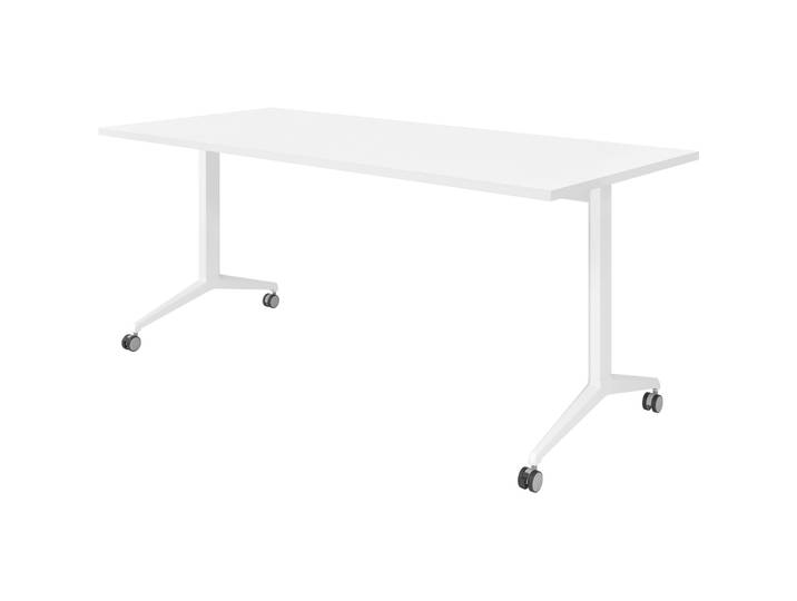 Besprechungstisch Office Weiss klappbar, fahrbar 180 x 80 cm - Besprechungstisch